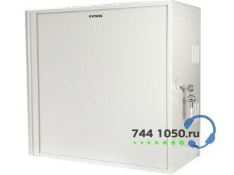 Шкаф антивандальный настенный 19" 12U, GYDERS GDR-126060GA, серый с металлической деврью