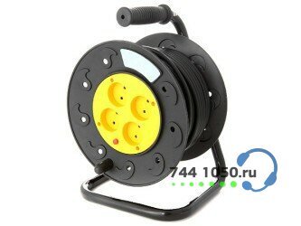 Удлинитель на катушке 25 м, 2*1.5 мм, 20IP, 4 розетки, SV-004