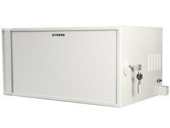 Шкаф настенный 19" 6U 600х500x300 GYDERS GDR-66040GA, металлическая дверь серый