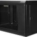 Шкаф настенный 19" 9U 600x350x501 GYDERS GDR-96035B стеклянная дверь черный