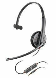 Plantronics BlackWire C215 — проводная гарнитура для компьютера и мобильных устройств (моно, TRS 3,5) PL-C215
